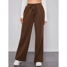 clothink india Women Solid Brown Track Pants-picture-23