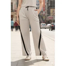 clothink india Women Solid Grey Track Pants-picture-26