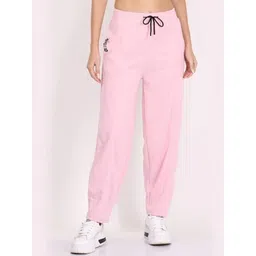 clothink india Women Solid Pink Track Pants-picture-22
