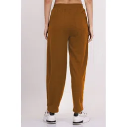 clothink india Women Solid Brown Track Pants image 2