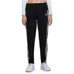 clothmaster Women Striped Black Track Pants-picture-23
