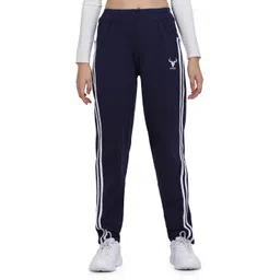 clothmaster Women Striped Dark Blue Track Pants-picture-19