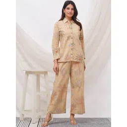 clothonus Shirt Collar Shirt With Palazzos Co-Ords-picture-32