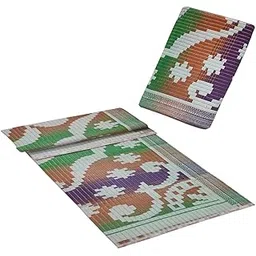 Cloud7 Plastic mat for Floor | Plastic chatai | chatai mats for Home | Plastic mat for Sleeping | mats for Picnic (Multicolour, Size, 6 X 4 Feet)-picture-13