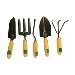 CloudNursery Wooden Gardening Tool Kit (Pruner, Garden cutter and Scissor) Brown Kit of 5-picture-42