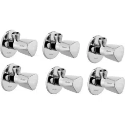 Cloudtail by Prestige Accura Stainless Steel Chrome Finish Silver Wall Mounted Angle Valve with Wall Flange (Pack of 6)-picture-10