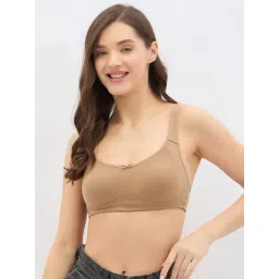 Clovia Beige Cotton Regular Fit Bra-picture-18
