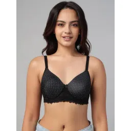 Clovia Black & White Non Wired Padded T Shirt Bra-picture-34