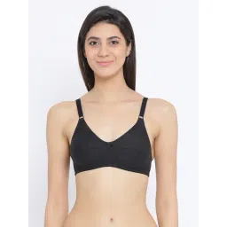 Clovia Black Cotton Non-Wired Full Coverage Bra-picture-30