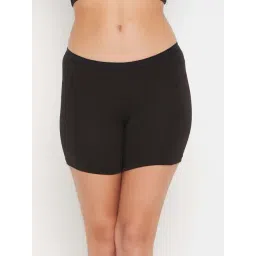 Clovia Black Cotton Regular Fit Boyleg Panties-picture-35