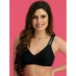 Clovia Black Full Coverage Non-Padded Wireless T-Shirt Bra-picture-36
