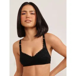 Clovia Black Full Coverage Non-Padded Wireless T-Shirt Bra-picture-48