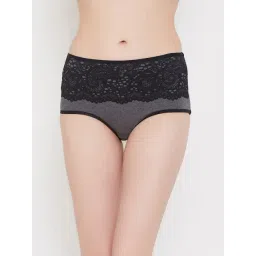 Clovia Black Lace Hipster Panty-picture-33