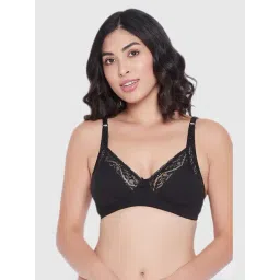 Clovia Black Lace Non Padded Bra-image-49