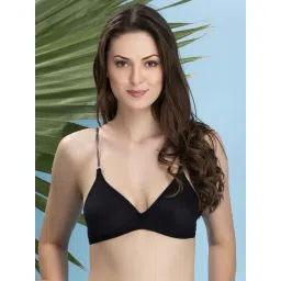 Clovia Black Non Padded Demi Cup Bra-image-0