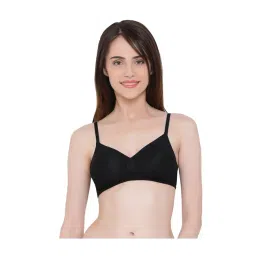Clovia Black Non-Wired Padded T-Shirt Bra-picture-38