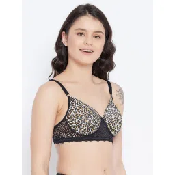 Clovia Black Non Wired Padded T-Shirt Bra image 4