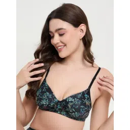 Clovia Black Printed Full Coverage Bra-picture-27