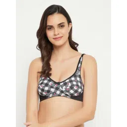Clovia Black Printed Non-padded Bra-picture-38