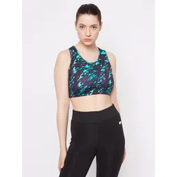 Clovia Black Printed Sports Bra-picture-25