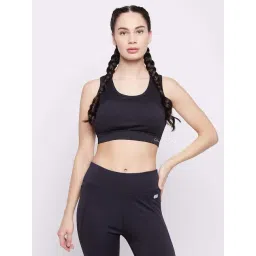 Clovia Black Regular Fit Sports Bra-picture-30