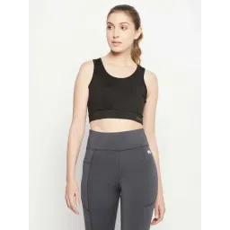 Clovia Black Sports Bra-picture-22