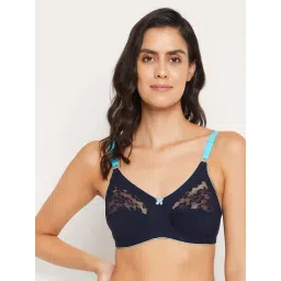 Clovia Blue Cotton T-Shirt Bra-picture-16