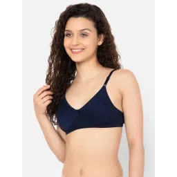 Clovia Blue Cotton T-Shirt Bra image 4