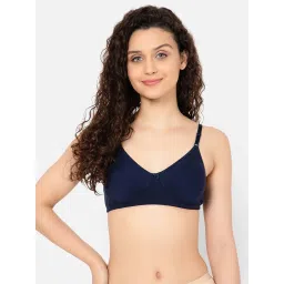 Clovia Blue Cotton T-Shirt Bra image 1