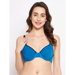 Clovia Blue Full Coverage Padded T-Shirt Bra-picture-33