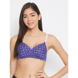 Clovia Blue Non Wired Padded T-Shirt Bra-picture-32