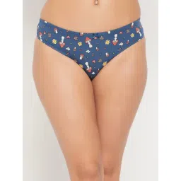 Clovia Blue Printed Thongs Panty-picture-47