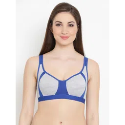 Clovia Blue Solid Non-Wired Non Padded Everyday Bra-image-21