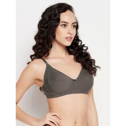 Clovia Brown Cotton Full Coverage T-Shirt Bra image 4