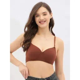 Clovia Brown Regular Fit Bra-picture-18