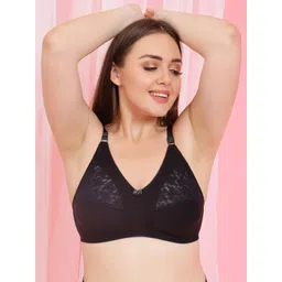 Clovia Cotton & Lace Non-Padded Non-Wired Full Cup Bra-picture-11