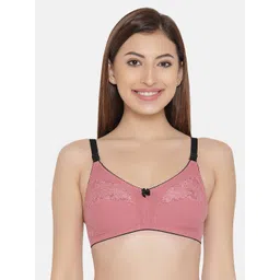 Clovia Cotton & Lace Non-Padded Non-Wired Full Cup Bra-picture-18