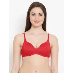 Clovia Cotton Rich Non-Wired Spacer Cup T-Shirt Bra-picture-27
