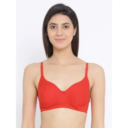 Clovia Cotton Rich Spacer Cup Non-Wired T-Shirt Bra-picture-15