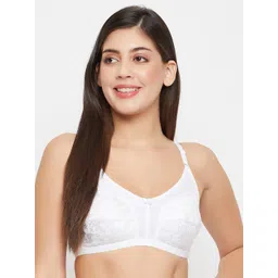 Clovia Floral Self Design Full Coverage Cotton Bra With All Day Comfort-picture-31