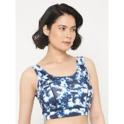 Clovia Geometric Full Coverage Lightly Padded Sports Bra-picture-28