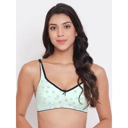 Clovia Green & White Printed Non-Wired Non Padded Everyday Bra BR1797P1132B-picture-33