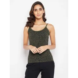 Clovia Green Animal Print Camisole-picture-21