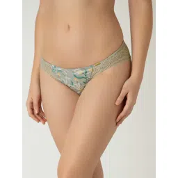 Clovia Green Polyamide Regular Fit Printed Panty-picture-15