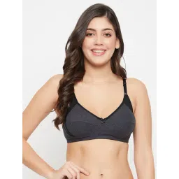 Clovia Grey Cotton Full Coverage Wireless Bra-picture-10