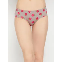 Clovia Grey Cotton Printed Hipster Panty-picture-31