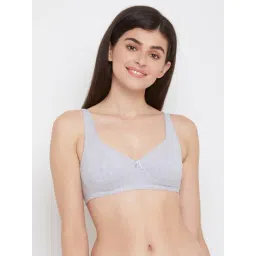 Clovia Grey Non Wired Non Padded Full Coverage Bra-picture-27