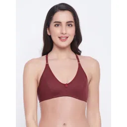 Clovia Maroon Non Wired Non Padded Full Coverage Bra-picture-30