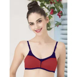 Clovia Maroon Printed Full Coverage Non-Wired T-Shirt Bra-picture-32