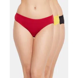 Clovia Multicolor Cotton Bikini Panty (Pack Of 3)-picture-16
